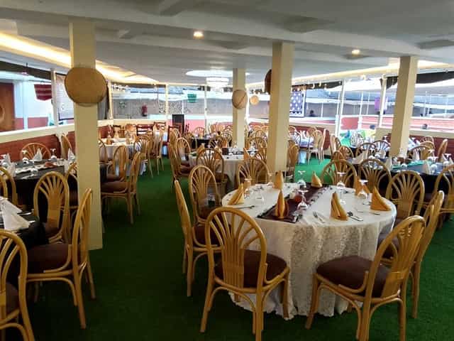 Elegant restaurant dining space in Golf Hotel Kakamega, perfect for corporate events.