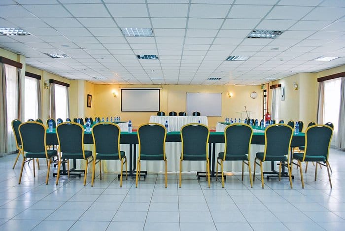 Kenyatta University Conference Room with u-shaped table, ideal for corporate events.