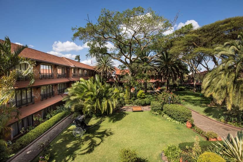 Tinga Tinga Gardens, lush greenery, ideal for outdoor corporate events and retreats.