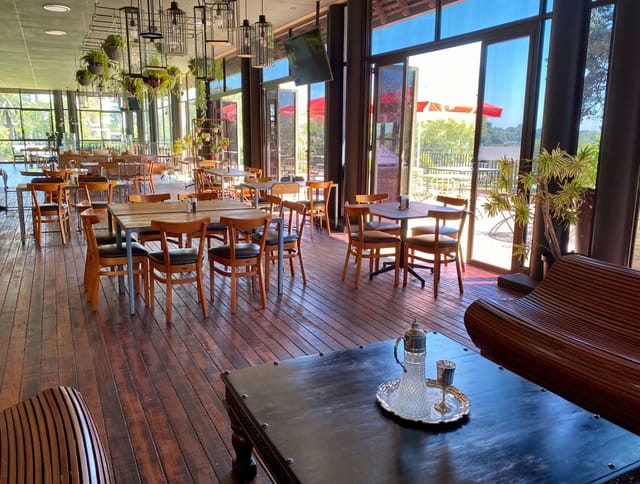 Spacious Sports Complex at The Wanderers Club for events and meetings with natural light.