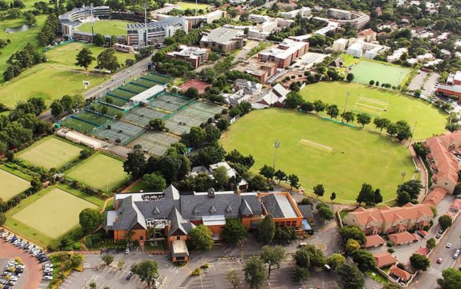 Sports complex at The Wanderers Club, ideal for outdoor events and athletic activities.
