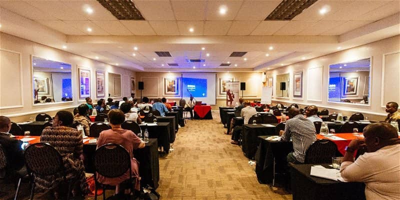 Conference room setup in Kalahari, CedarWoods for engaging business meetings.