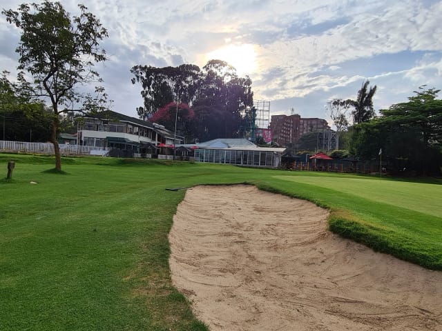Kenya Railway Golf Club clubhouse, lush fairway, ideal for corporate events and networking