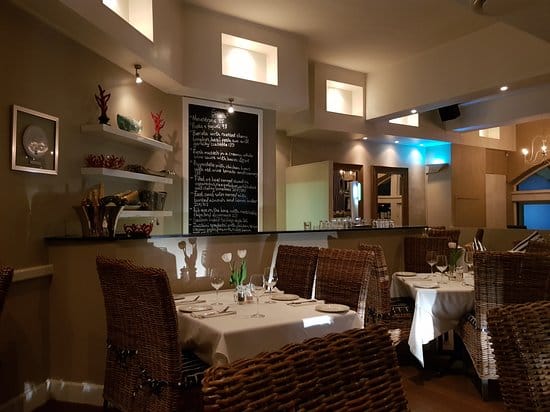 Elegant Bellagio restaurant dining space for intimate events and networking dinners.