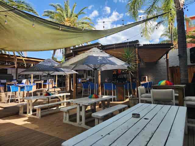 Vibrant outdoor dance club at The Beach Rivonia, ideal for networking events and gatherings.