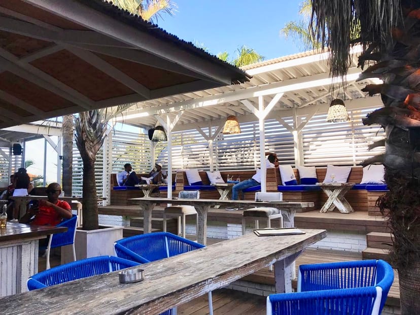 Stylish outdoor function room with modern decor for casual meetings and networking events