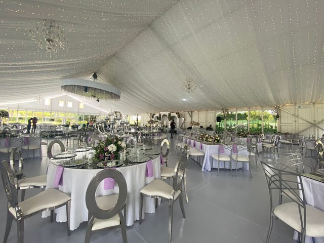 Elegant restaurant event space in Paradise Gardens for weddings and corporate gatherings.