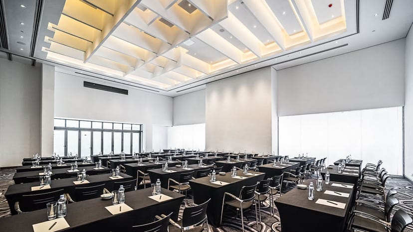 Modern conference room at Trademark Hotel Nairobi, ideal for presentations and workshops.
