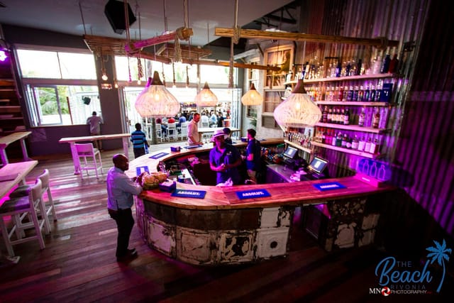 Vibrant bar in The Beach Rivonia, ideal for cocktail receptions and networking events.