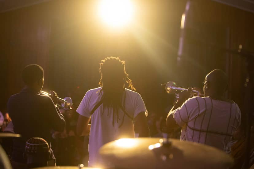 Live performance at Nairobi International Jazz Festival, enhancing networking and atmosphere.