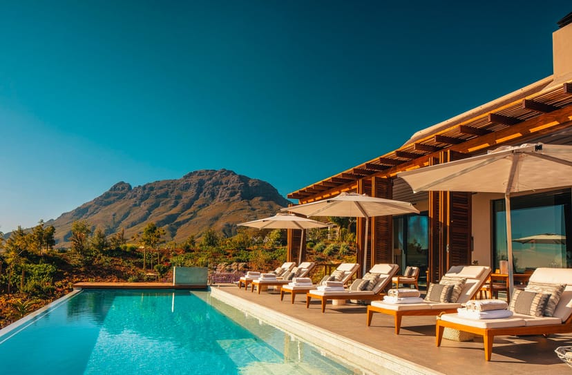 Owner's Villa at Delaire Graff Estate, luxurious outdoor venue for events and retreats.