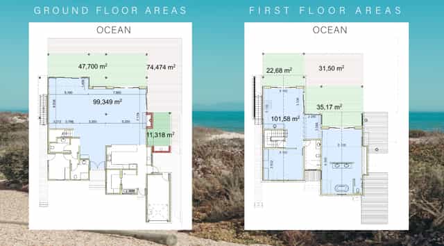 Main Event Space floor plan in The Beach House Collection for versatile conferences.