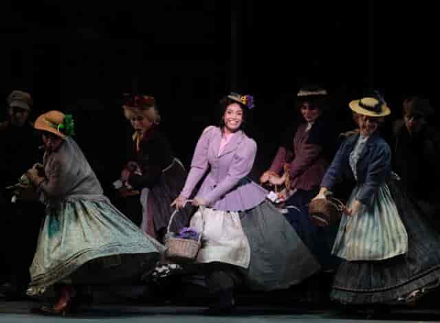 Vibrant period costume performance at The Wave Theatre for unique events and galas.