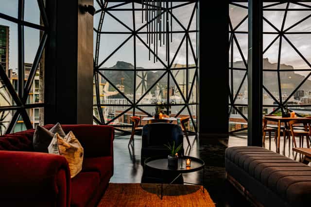 Modern event space at Level 6 Restaurant, Zeitz Museum, ideal for upscale gatherings.