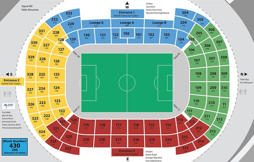 Stadium Bowl seating chart at DHL Stadium for optimal event planning and guest comfort.