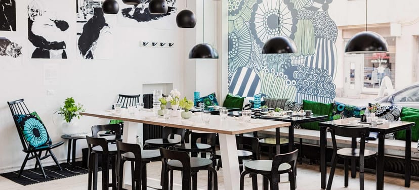 Modern meeting space at Sushibar + Wine, ideal for workshops and gatherings. 