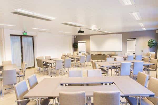 Versatile auditorium in Hotel Haaga for bright workshops and team meetings.
