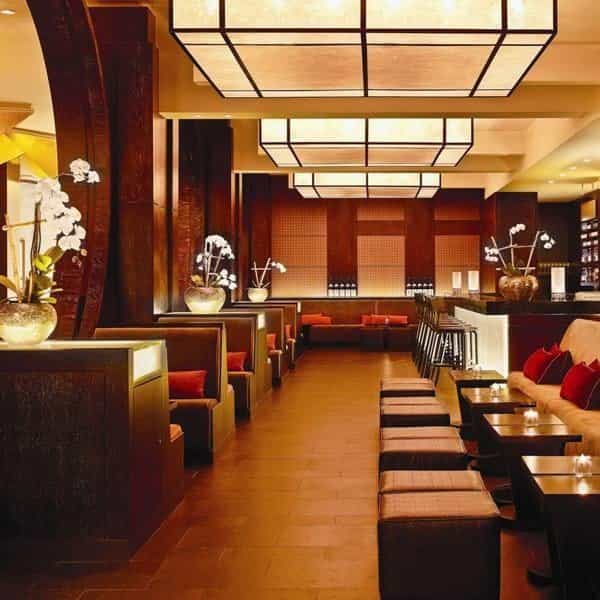 Elegant lounge at Nobu Cape Town, perfect for networking events and meetings.
