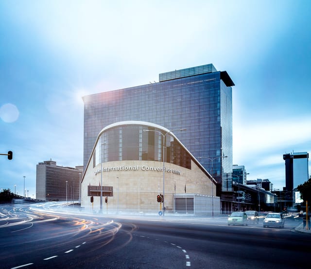 Modern CTICC Convention Centre with striking architecture for versatile events and conferences.