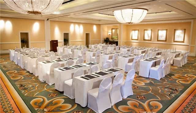 Elegant meeting space in The Ballroom at The Table Bay, ideal for corporate events.