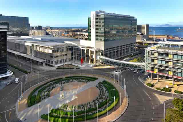 Modern CTICC 2 conference center in Cape Town, ideal for corporate events and meetings.