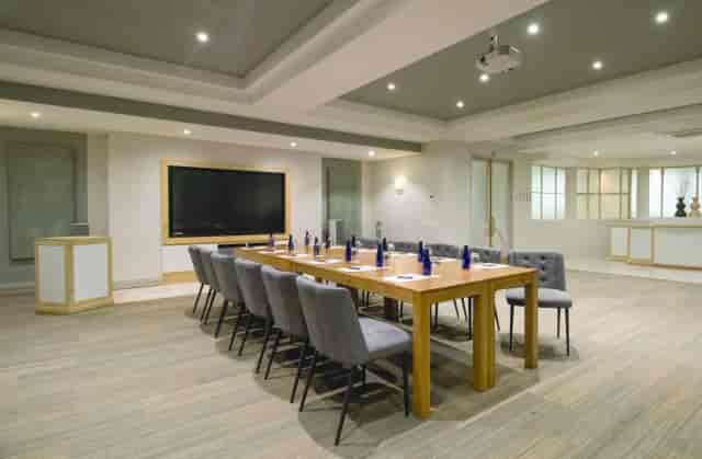 Modern meeting room at The Bay Hotel for productive corporate events.