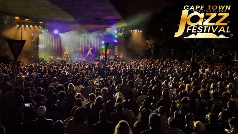 Cape Town International Jazz Festival: vibrant outdoor concert with electrifying crowd engagement.