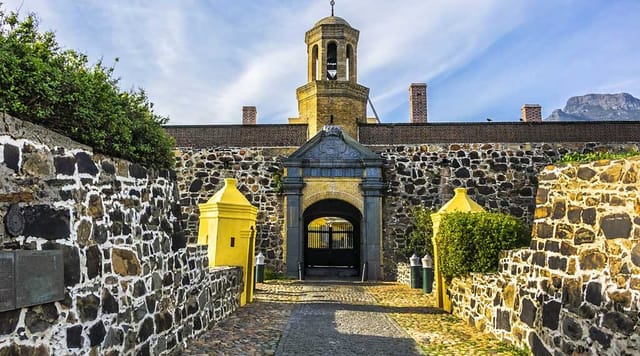Council Chambers at Castle of Good Hope, historic stone entrance, event venue.
