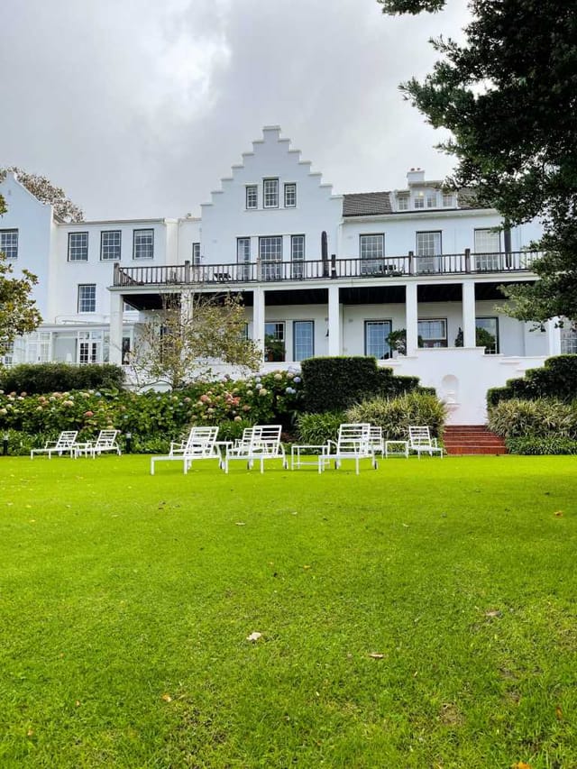 Spilhaus venue at Cellars Hohenort Hotel, ideal for weddings and outdoor events.