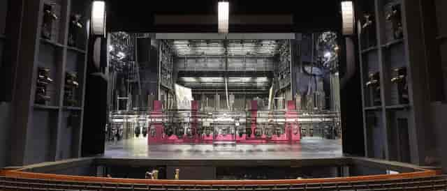 Finnish National Opera stage with advanced lighting, perfect for theatrical and corporate events.