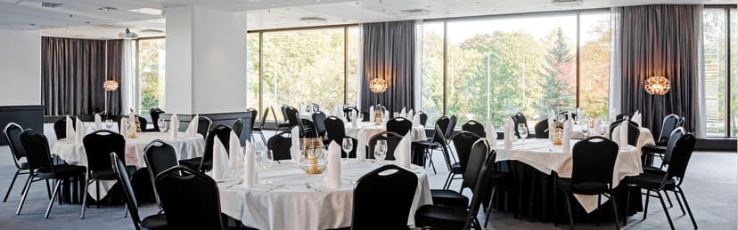 Elegant event space in Crowne Plaza Helsinki, ideal for meetings and receptions.