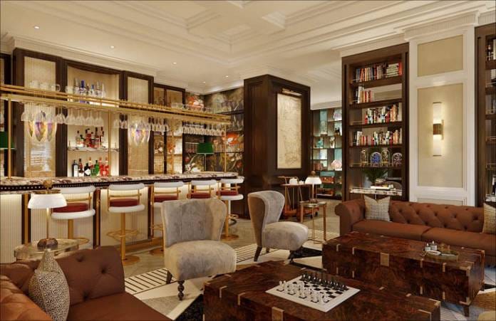 Heirloom Restaurant lounge at Cape Grace, elegant furnishings for networking events.