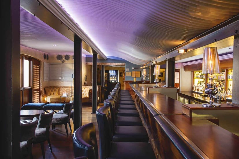 Stylish Bascule Bar at Cape Grace, ideal for cocktail receptions and networking events.