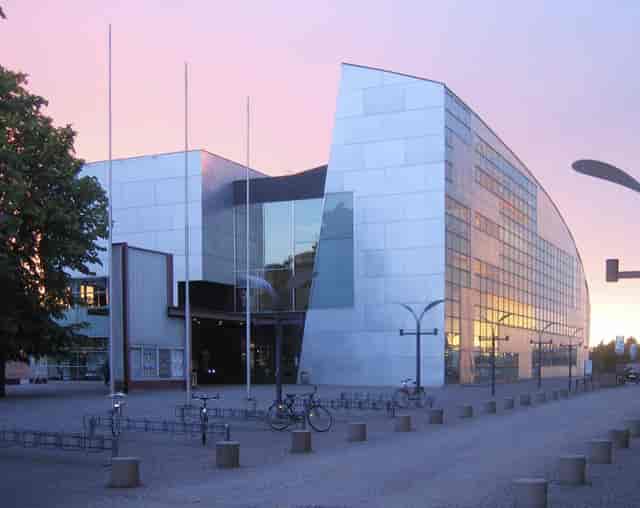 Modern event venue at Kiasma, featuring sleek design and ideal for gatherings.