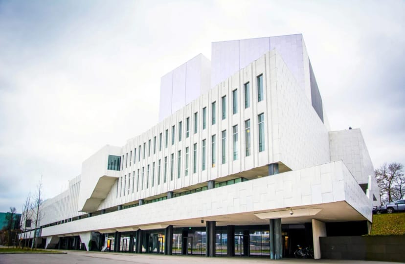Main Building at Finlandia Hall, modern venue for conferences and corporate events.