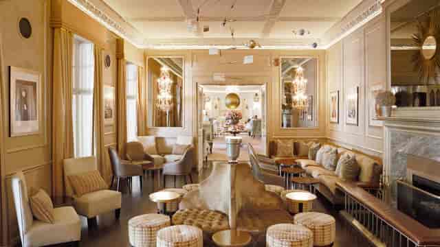Elegant lounge at Planet Room, Belmond Mount Nelson Hotel for upscale events.