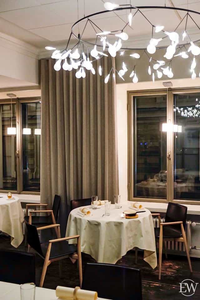 Sophisticated dining space in Ravintola Olo, ideal for intimate events and meetings.