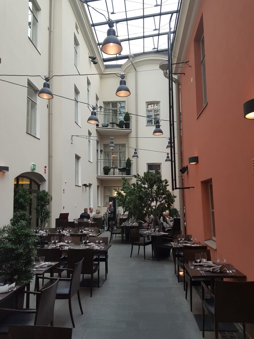 Charming courtyard at Garden by Olo, perfect for intimate gatherings and networking events.