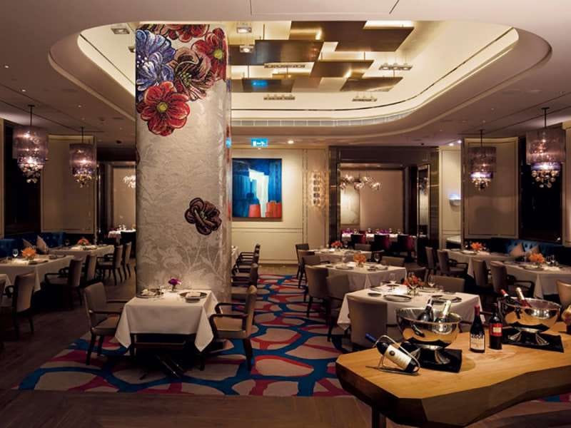 Elegantly designed wine cellar at Otto e Mezzo for upscale events and gatherings.