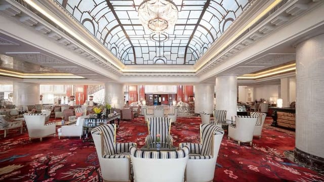 Grand Ballroom at China World Hotel, Beijing: elegant space for receptions and meetings.