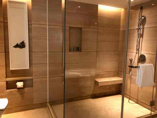 VIP Interview Room bathroom at JW Marriott Beijing, modern design for luxury events.