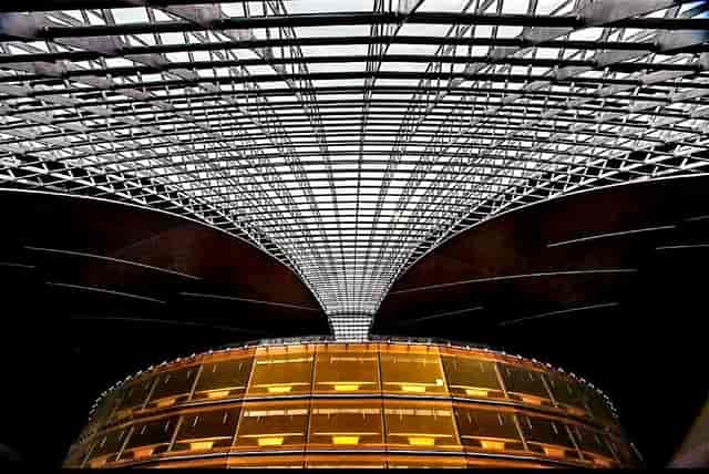 National Centre for the Performing Arts theatre, dramatic skylight, modern events venue