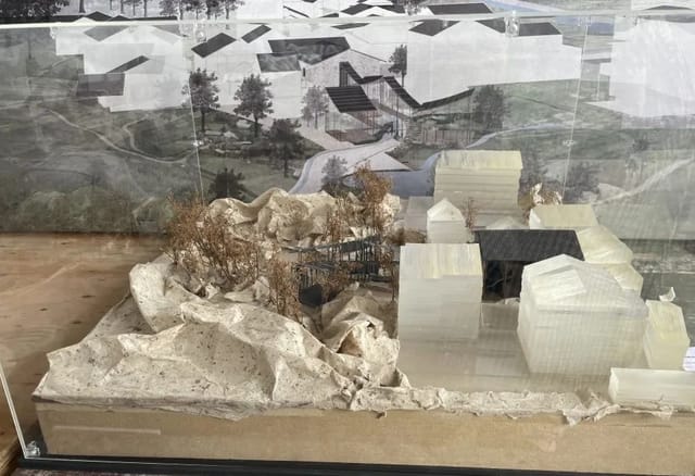 "Architectural model in Central Academy of Fine Arts for outdoor-themed events"