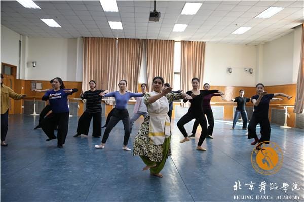 Beijing Dance Academy studio with dancers, ideal for workshops and performances.