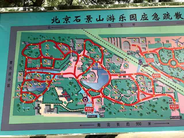 Meeting Room 3 map at Shijingshan Amusement Park for event planning and navigation.