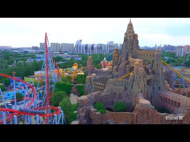 4K] Happy Valley Beijing Theme Park ...