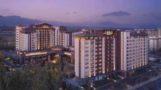 Beijing Marriott Hotel Yanqing Conference Hall, modern venue for meetings and events.