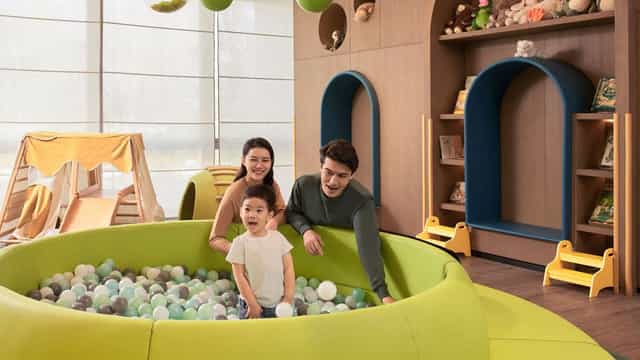 Child-friendly play area in Beijing Marriott for family events and gatherings.