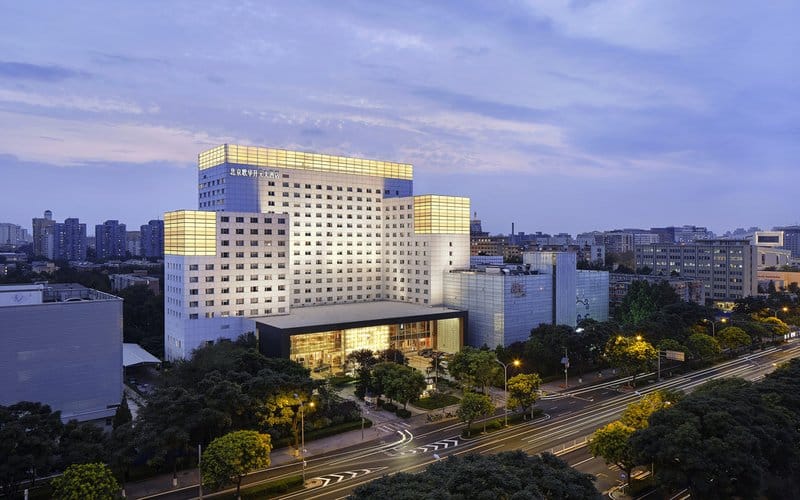 Modern Gehua New Century Hotel suites, ideal for conferences and events in Beijing.