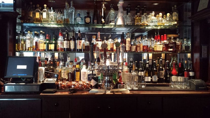 Green Room bar at The Grill on the Alley, perfect for events and customized cocktails.
